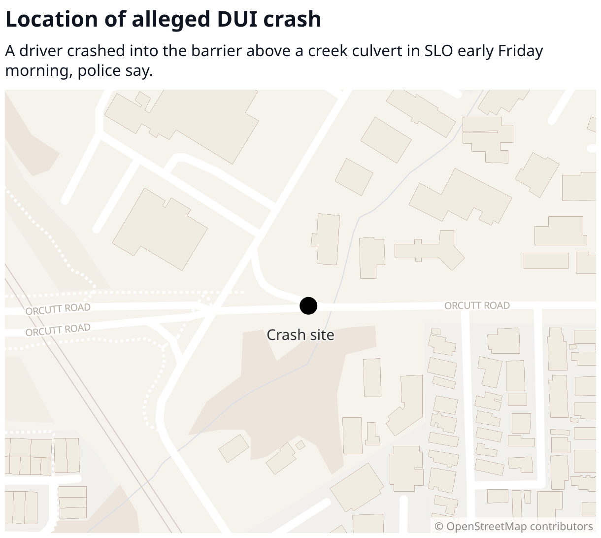 DUI driver rams into bus stop sign, crashes into culvert in SLO, police say
