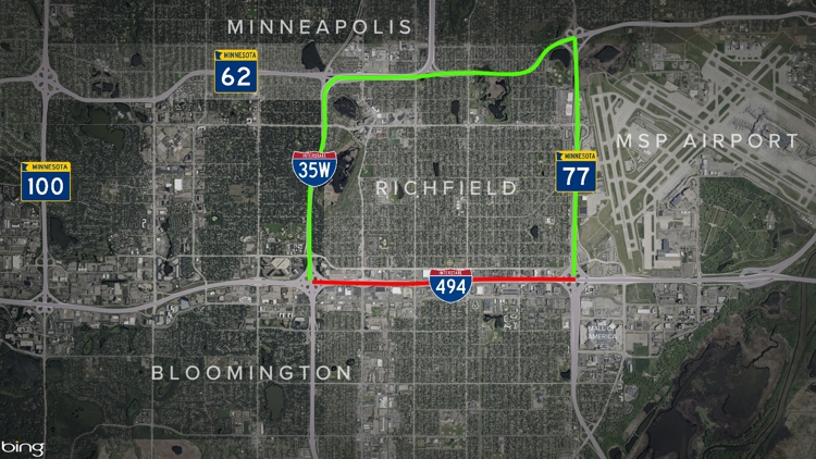 I-494 closing for the weekend in south metro