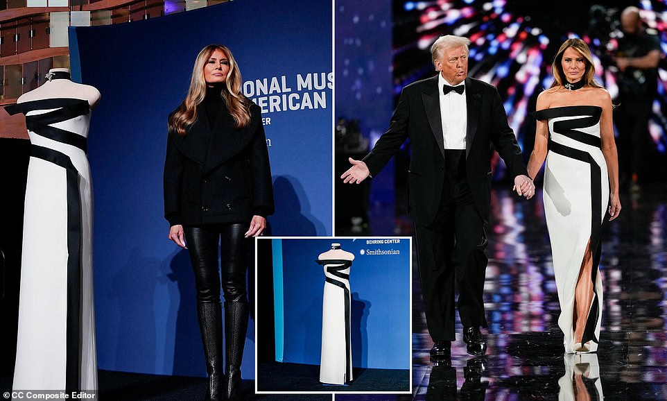 Melania Trump donates second inaugural gown to Smithsonian