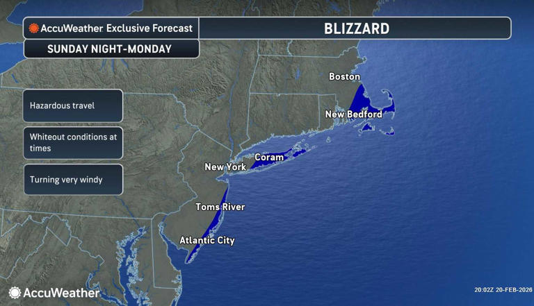 Nor’easter snowfall forecast: Fresh map shows dramatic rise in ...