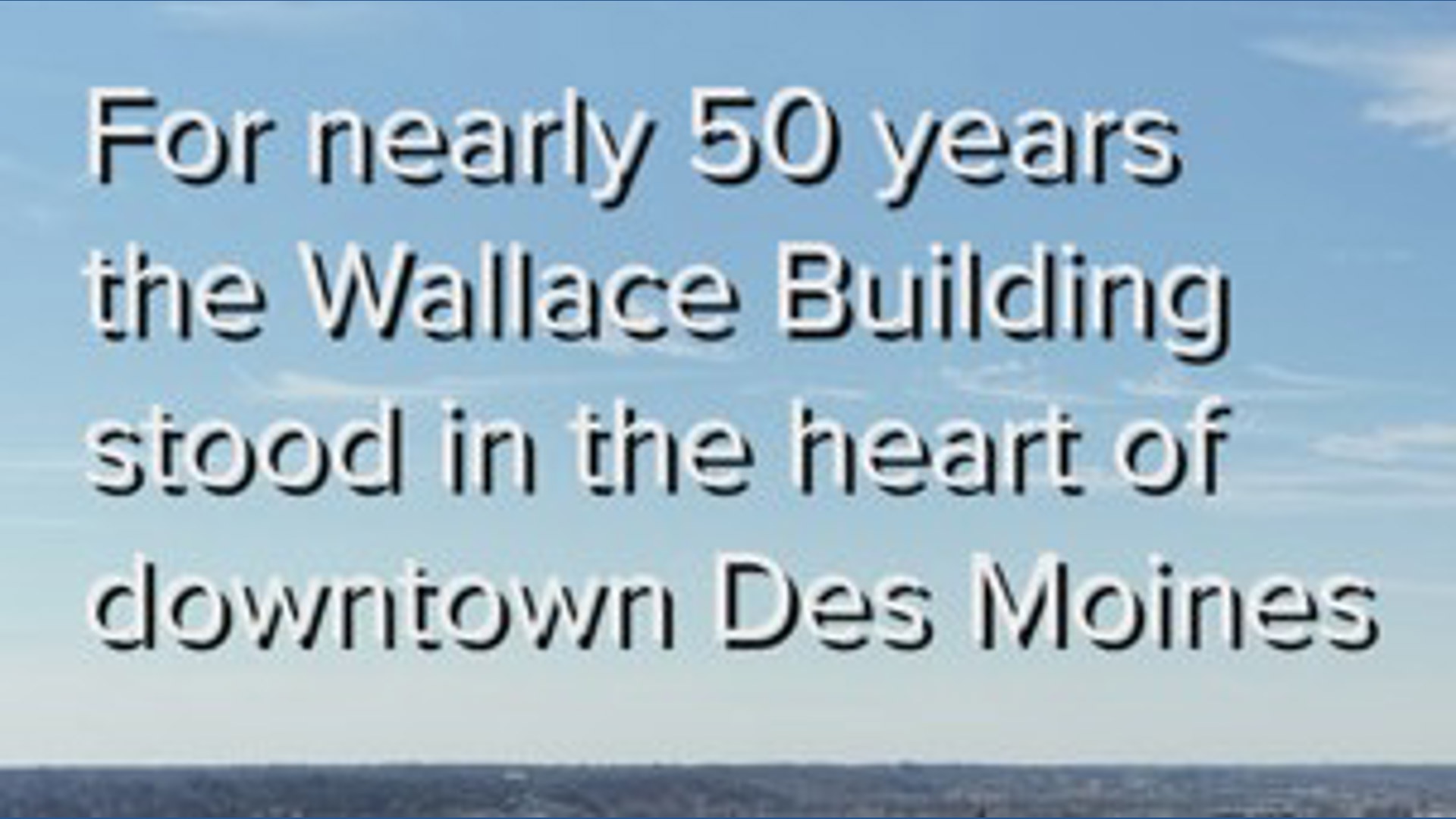 Watch: Aerial footage shows Wallace Building demolition