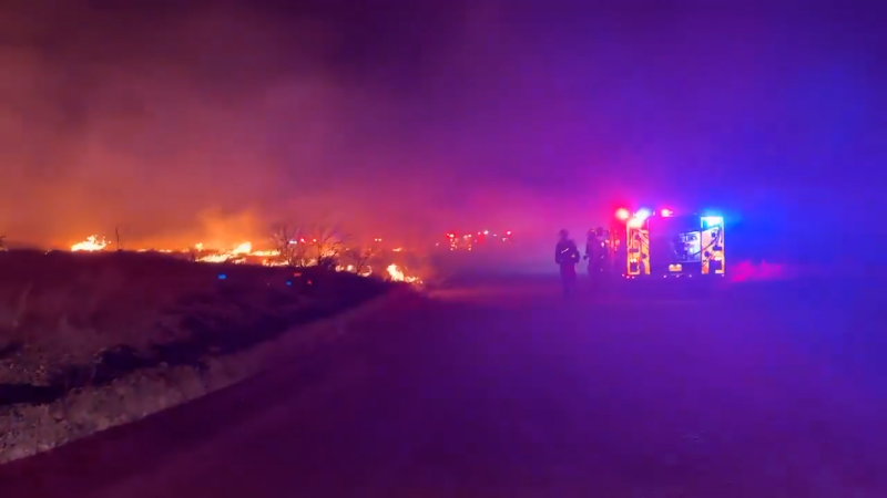 Relief in sight from days of extreme fire danger in the Plains