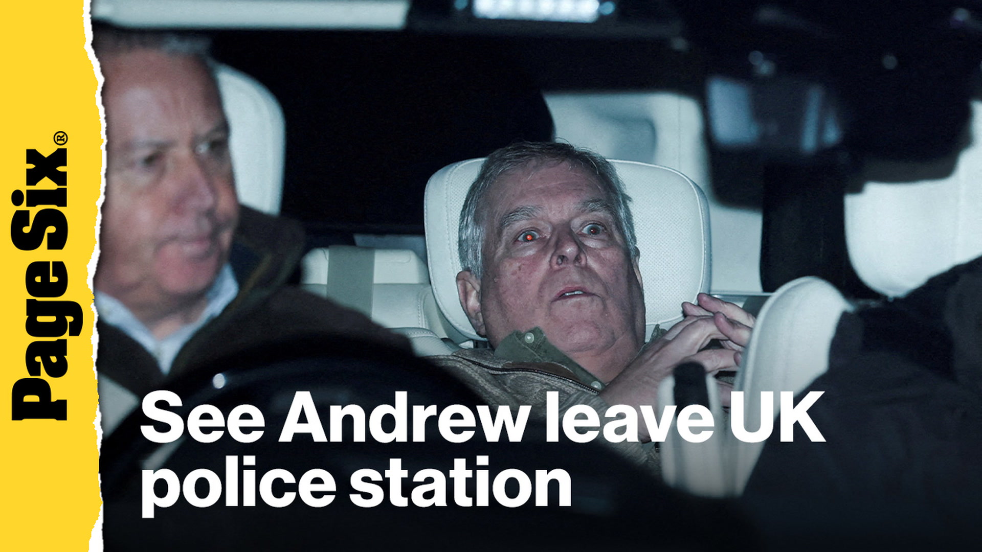 See Andrew Mountbatten-Windsor leave UK police station<br><br>