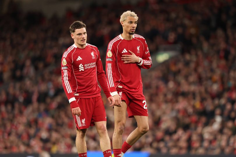 Florian Wirtz and Hugo Ekitike in action for Liverpool