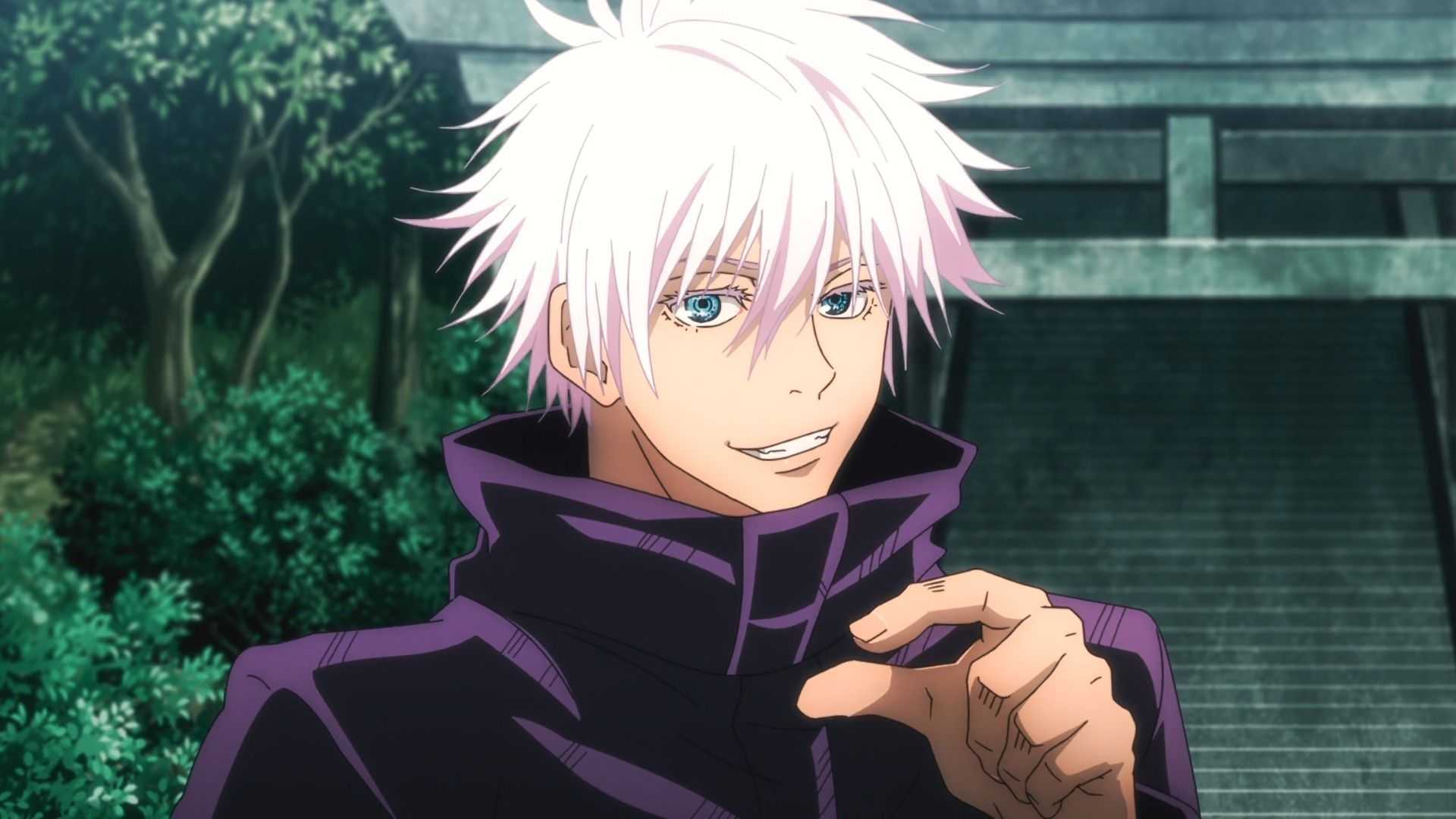 Satoru Gojo in Jujutsu Kaisen season 2 without his eye cover