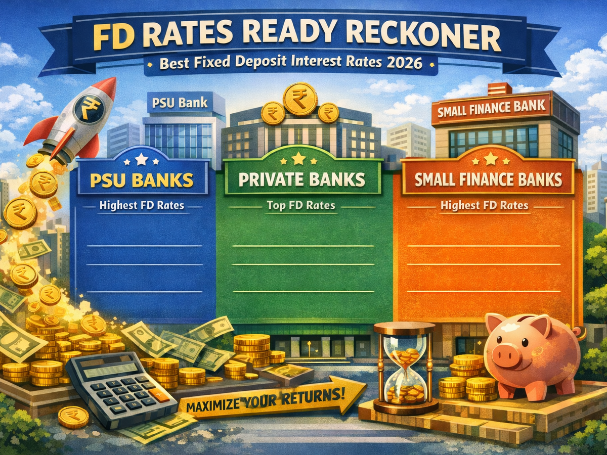 FD rates ready reckoner: Best fixed deposit interest rates from PSU ...