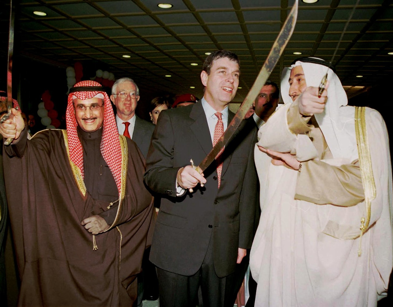 Andrew, shown at an event in Kuwait City, became known for cultivating friendships among foreign leaders.