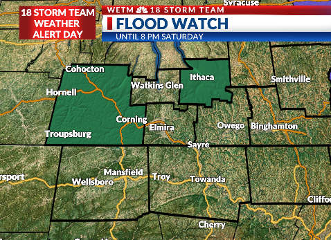 Flood watch issued through Saturday evening