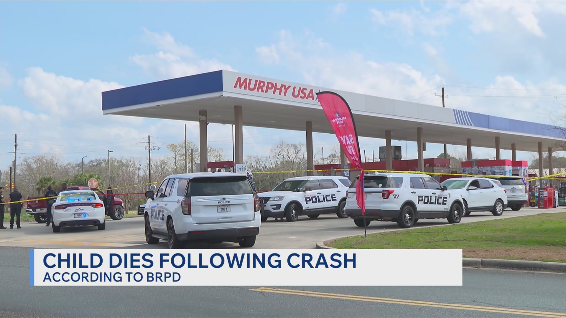 Child dies after being hit by truck at gas station in BR