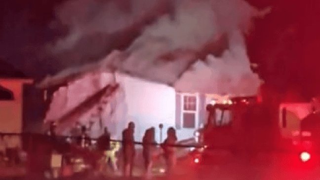 Blue Creek Road fire leaves home heavily damaged, no injuries reported