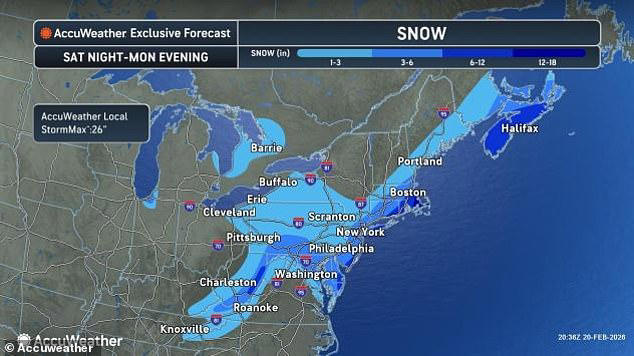 Another massive winter storm set to hit Northeast bringing a foot of snow