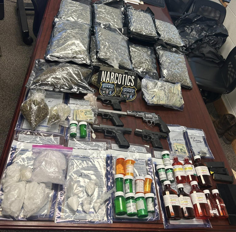 Over $100,000 in narcotics seized during Greenwood drug bust