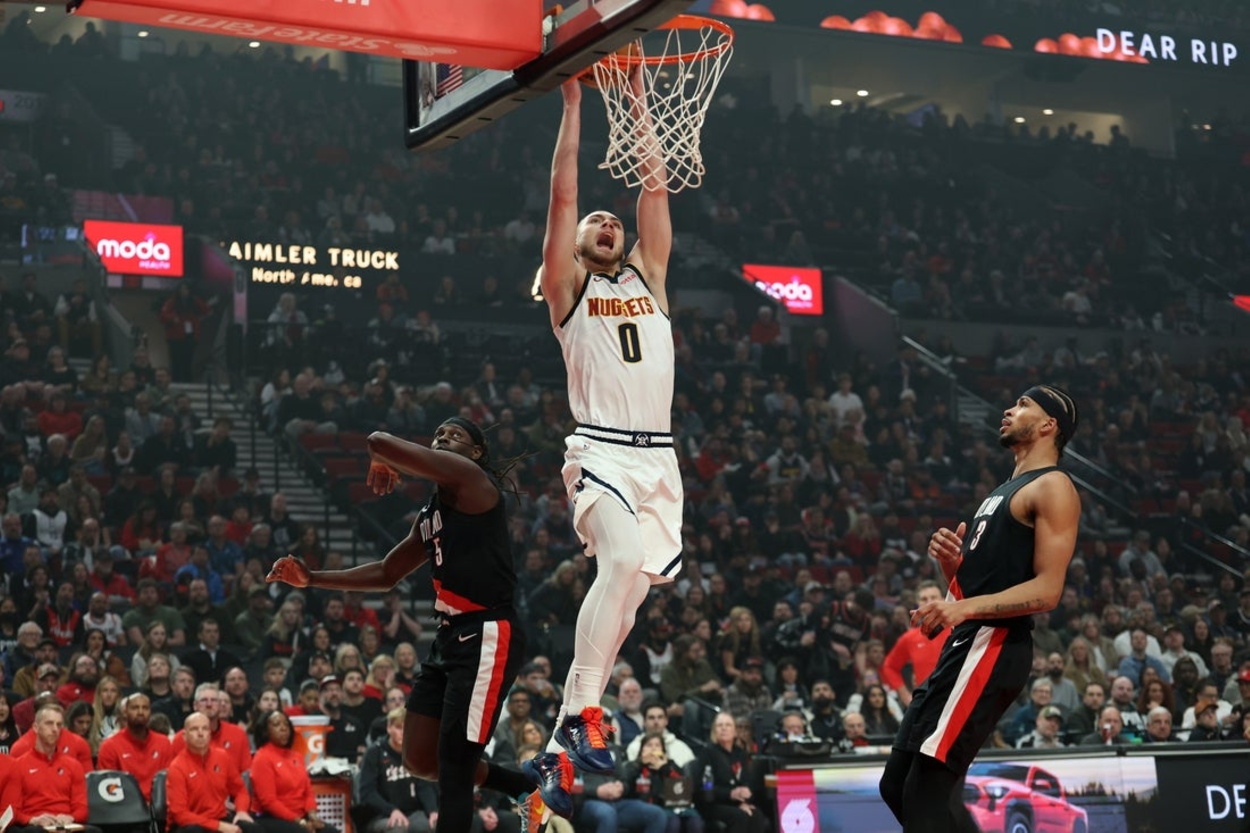 Nuggets notch record-setting 54-point rout of Trail Blazers