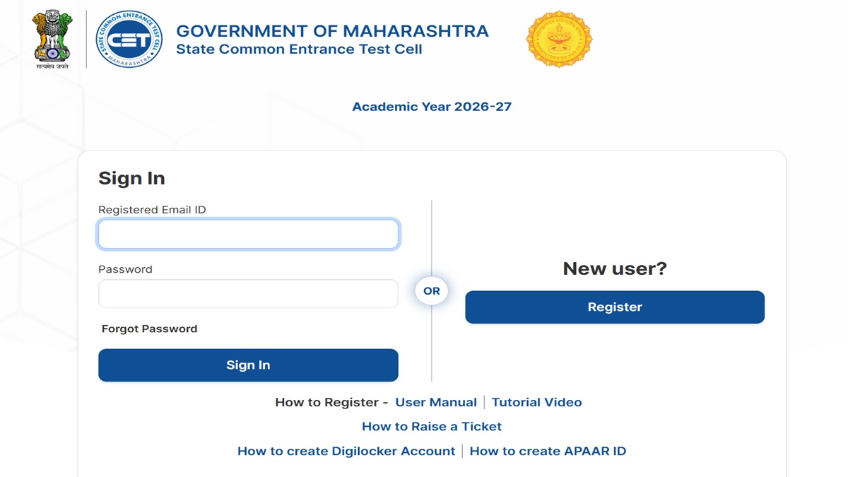 MHT CET 2026 registration deadline extended apply at cetcell.mahacet ...