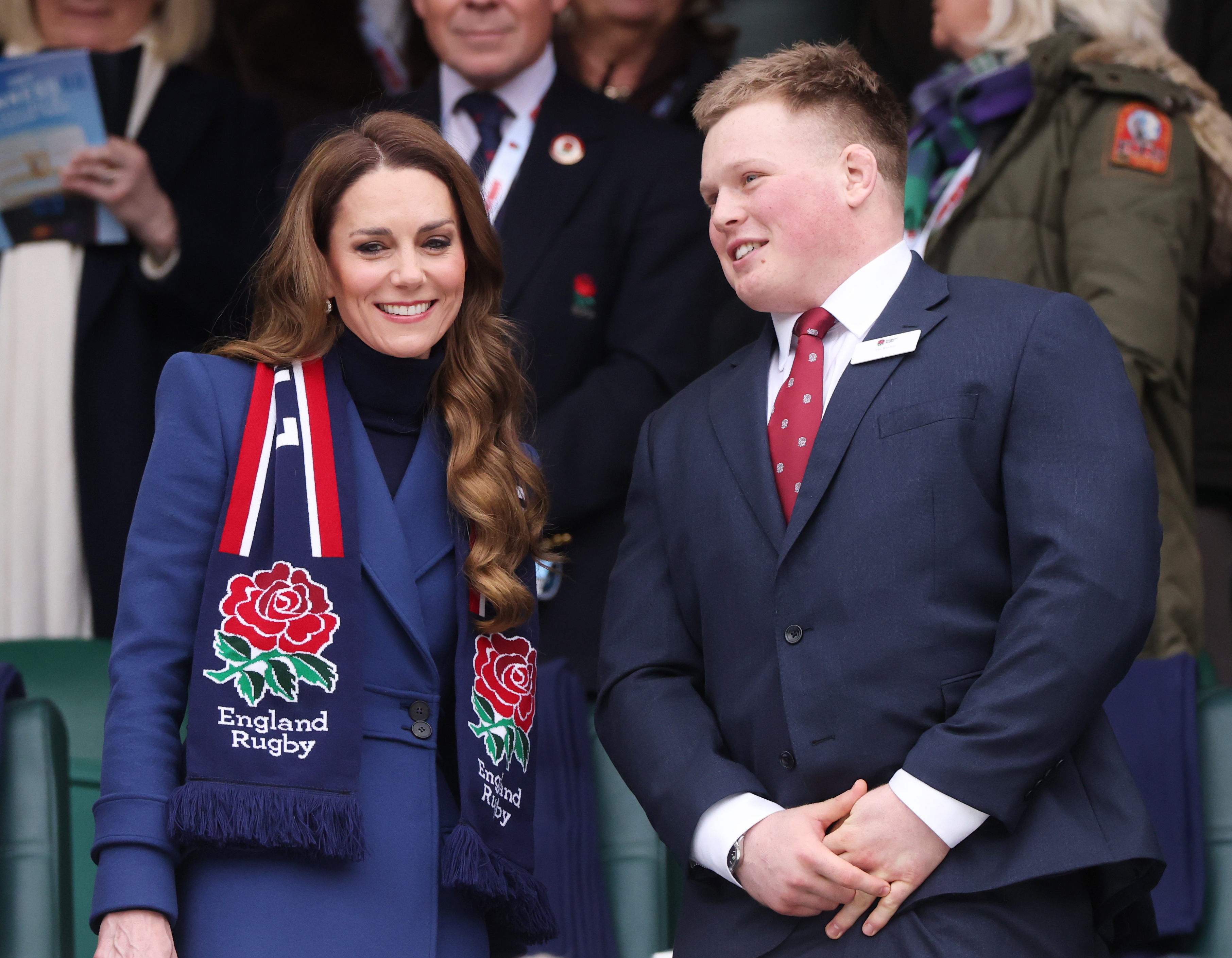 Kate Middleton attends rugby match in first public sighting since ex ...