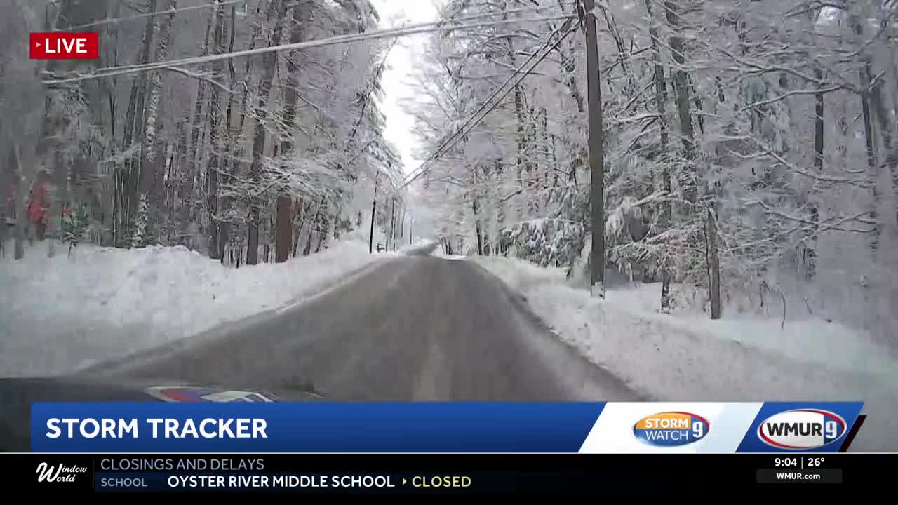 After snowfall, roads wet, potentially slick in parts of New Hampshire