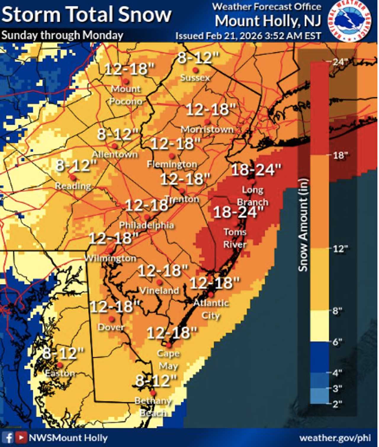 State of emergency declared in NJ ahead of winter storm