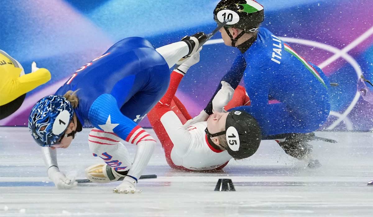 Olympic speed skater slashed by rival’s skate gives update after ...