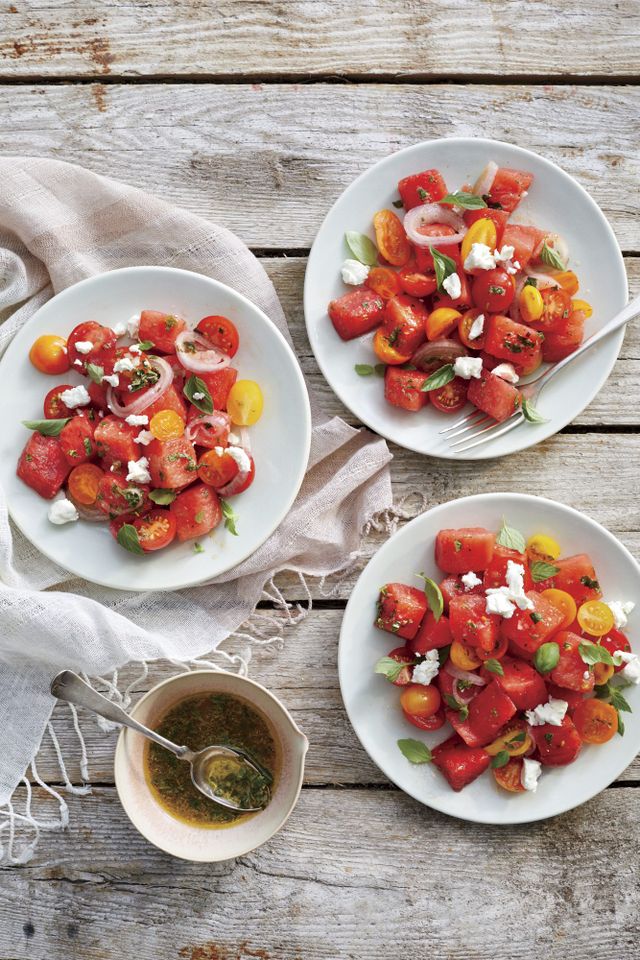 Marinated Watermelon Tomato Salad