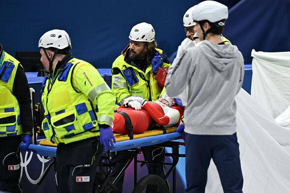 Olympic star who was slashed above eye by American skater's blade gives ...