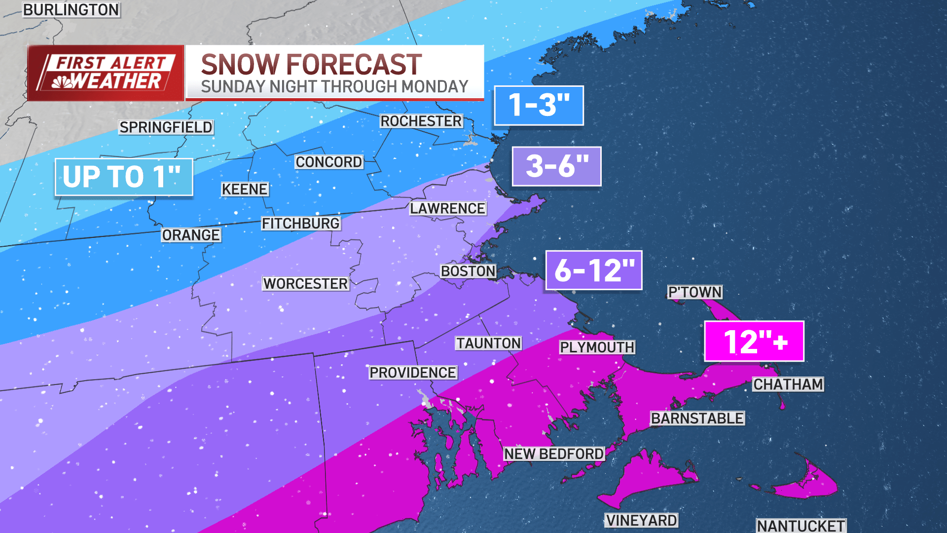 Nor'easter could bring heavy snow, strong winds Sunday into Monday