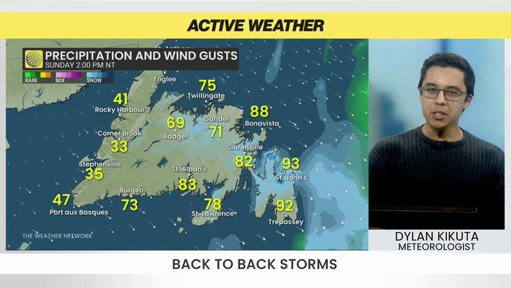 Back-to-back winter storms set to clobber the Atlantic