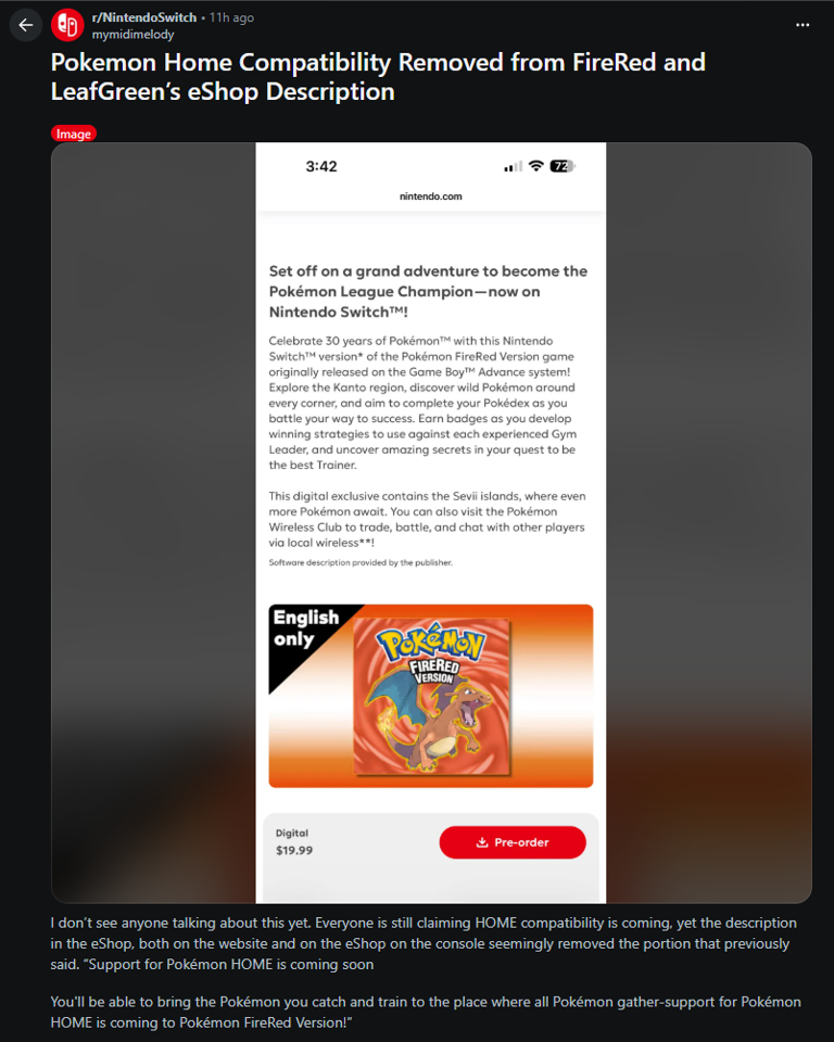 Pokémon fans are worried FireRed and LeafGreen won't be compatible with ...