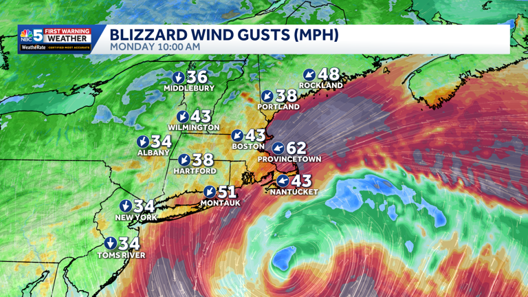 Blizzard of 2026 grazes Vermont with snow, wind Monday