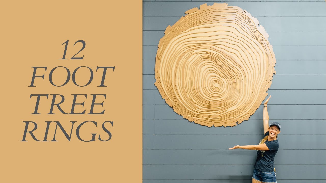 Craft eye-catching giant wooden tree rings for jaw-dropping curb appeal