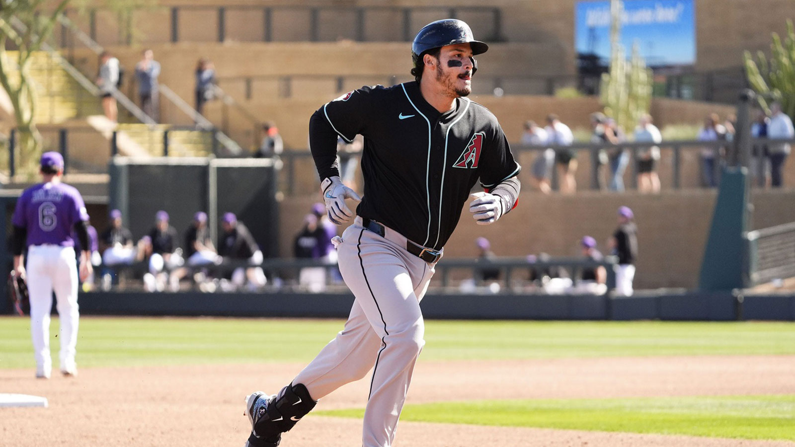Diamondbacks 3B Nolan Arenado’s excited reaction after hitting HR ...