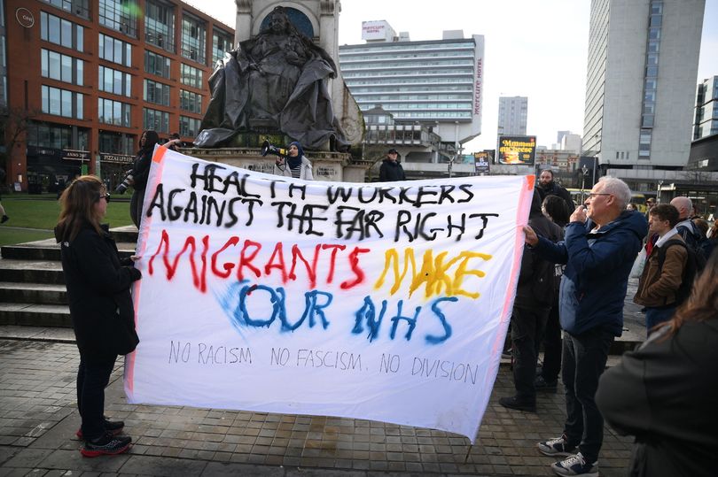 In pictures: Britain First protest in Manchester city centre