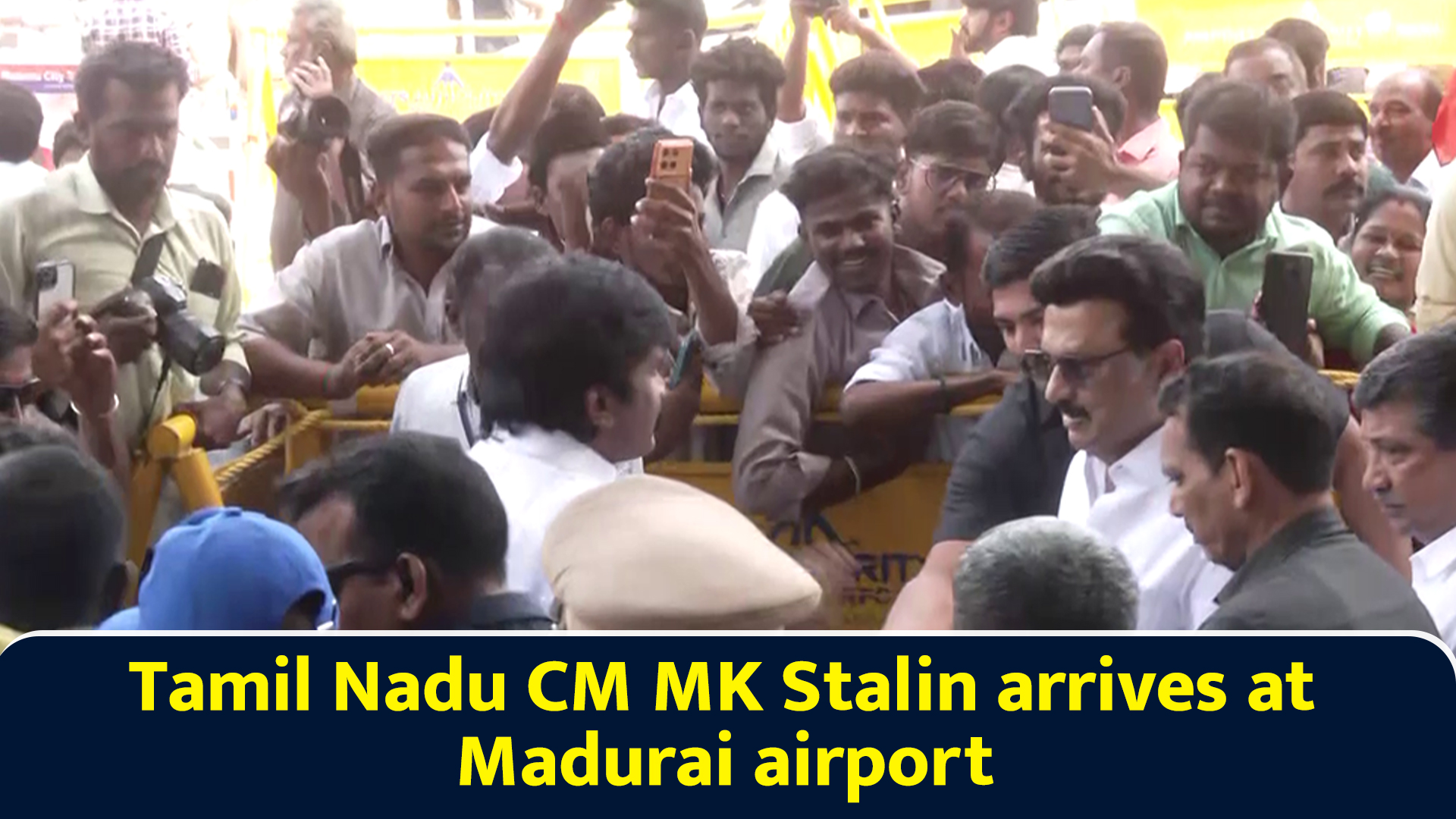 Tamil Nadu CM MK Stalin arrives at Madurai airport