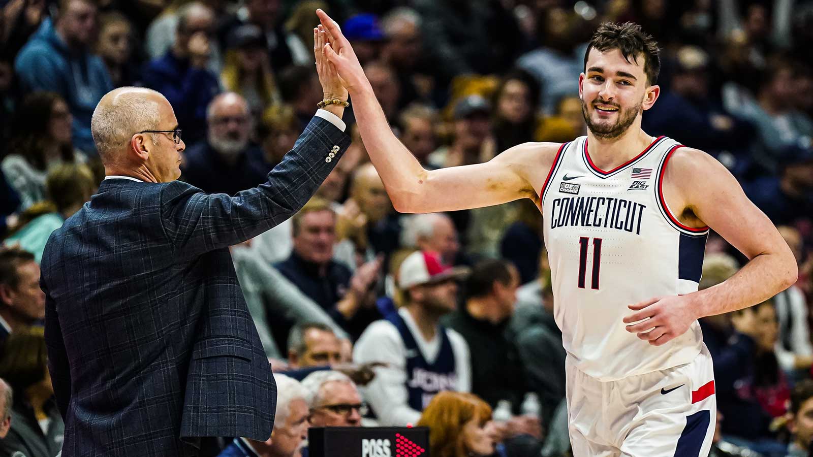 UConn forward Alex Karaban moving 'better than a cargo ship,' says Dan ...
