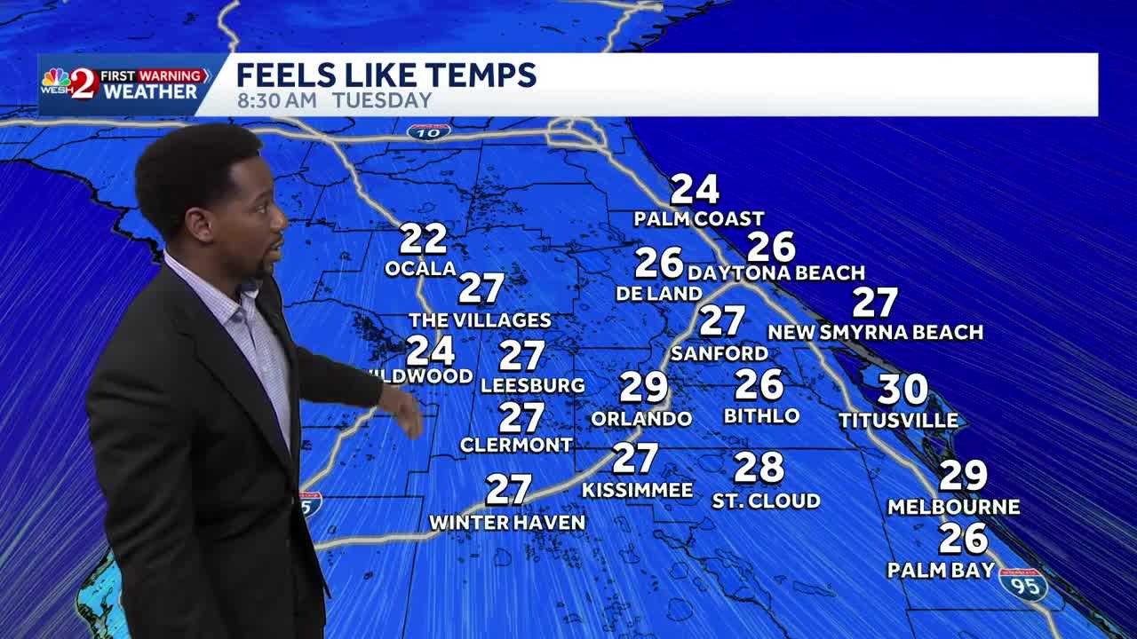 Hot weekend then a drastic drop in temps in Central Florida