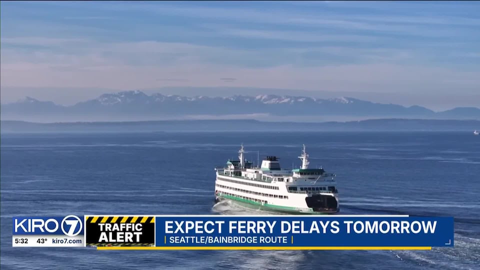 Video: Seattle to Bainbridge ferry delay<br><br>