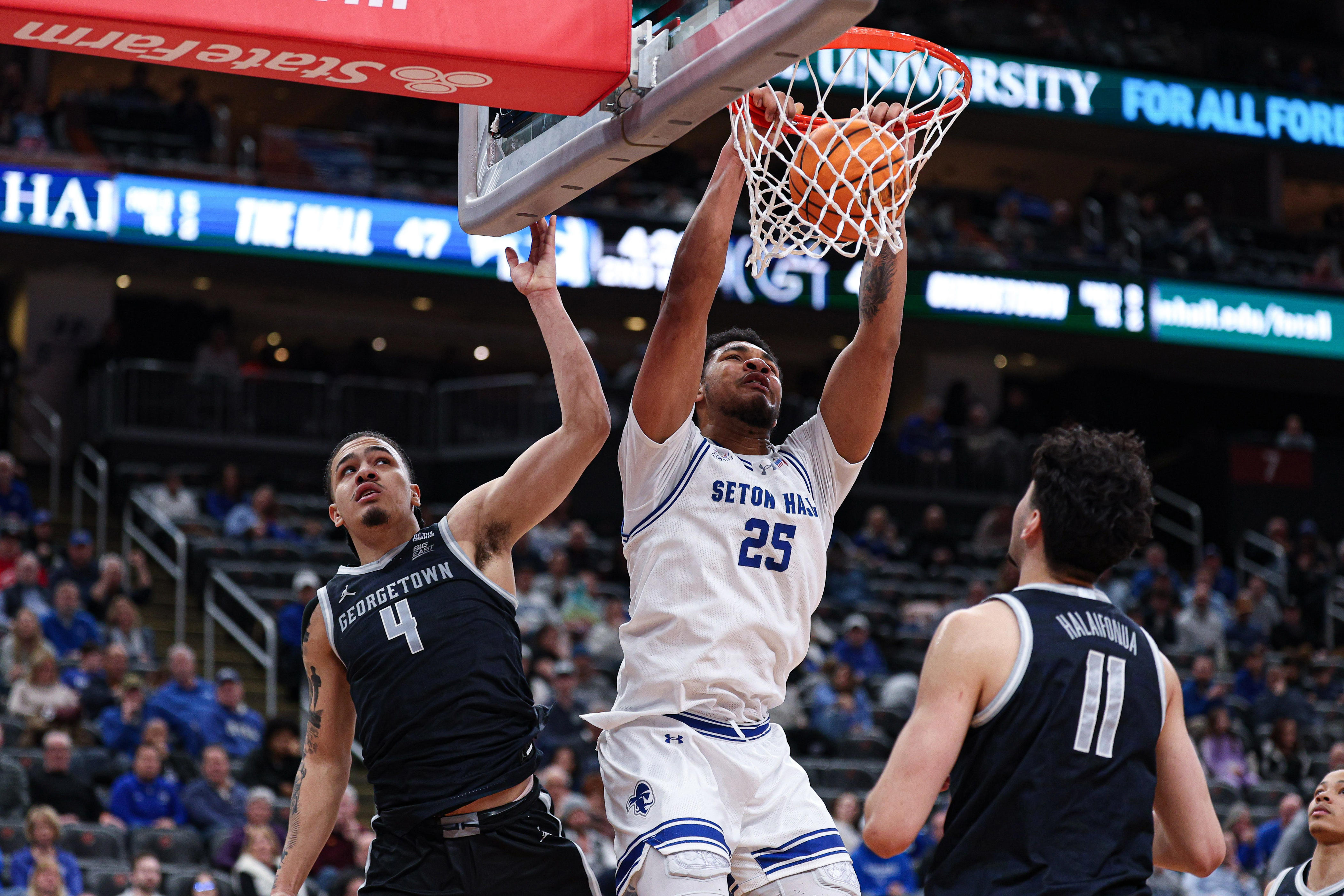 Seton Hall basketball overcomes bricks, tops Georgetown as Hines stars