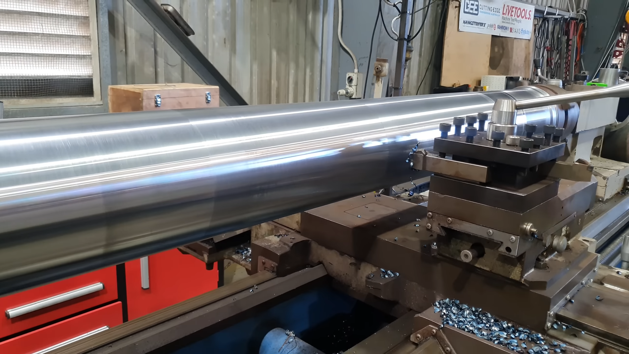 When size matters machining a massive steel tube