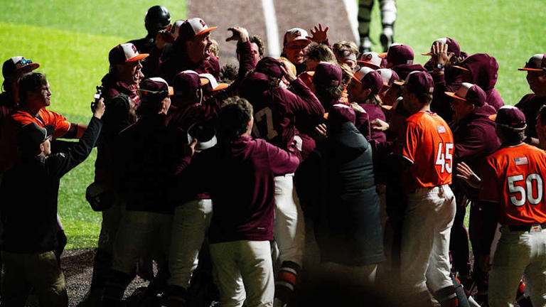 Virginia Tech baseball storms from behind to take game 2 against Rutgers