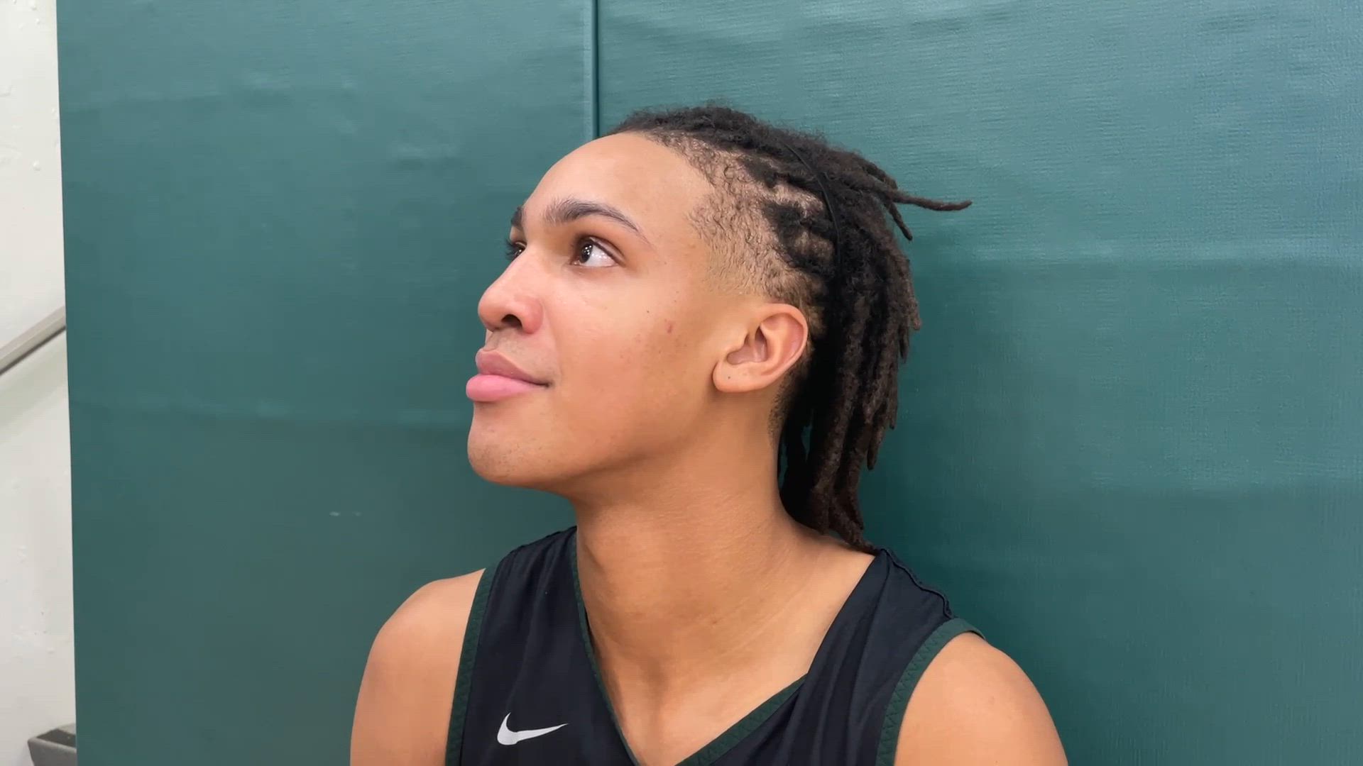Michigan State Spartans forward Jordan Scott on freshman wall, support ...