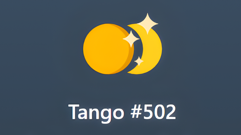 Today’s tango #502 LinkedIn answer (February 21, 2026)