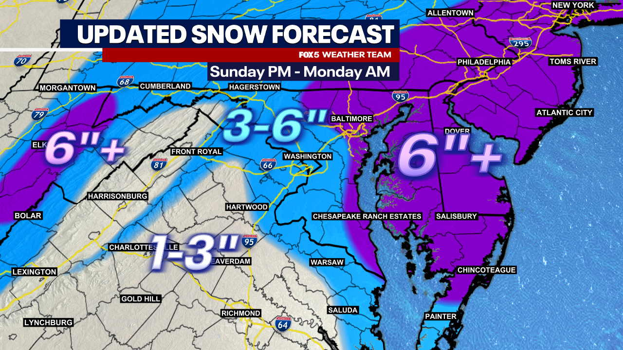 Live | Winter storm warnings: How much is it going to snow in DC ...