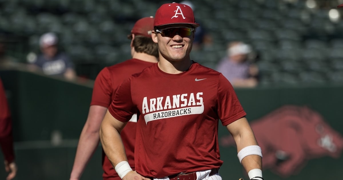 Arkansas All-SEC infielder Camden Kozeal hits for cycle, Razorbacks ...