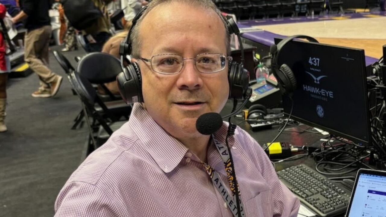 Patrick Wright talks about journey to becoming voice of the LSU Lady Tigers