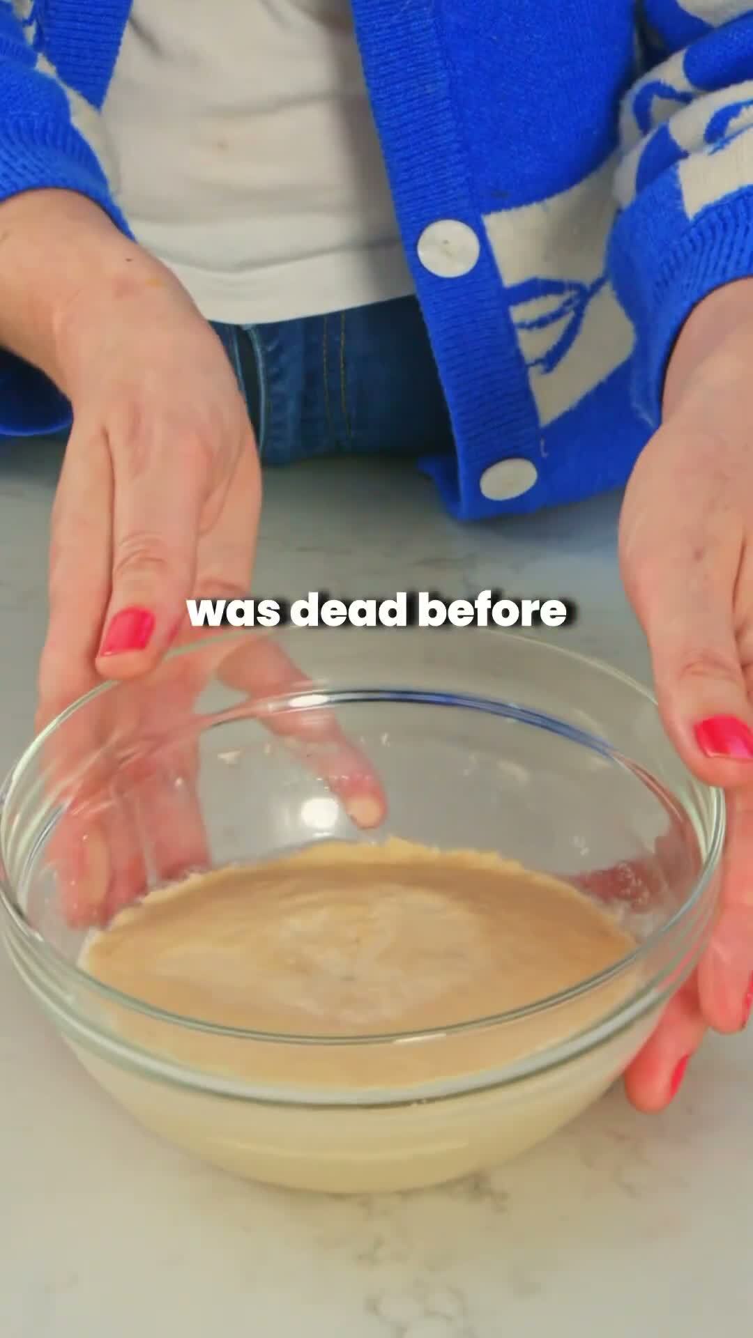 Your bread didn’t rise. Your yeast was dead.