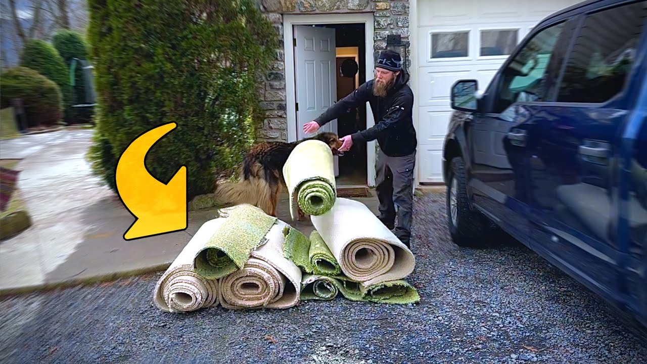 Removing old flooring with an unpleasant surprise