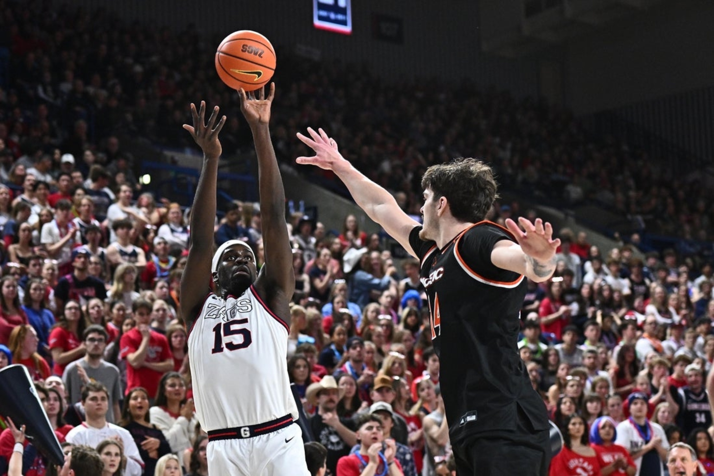 No. 11 Gonzaga struggles to put away Pacific as Graham Ike sets mark