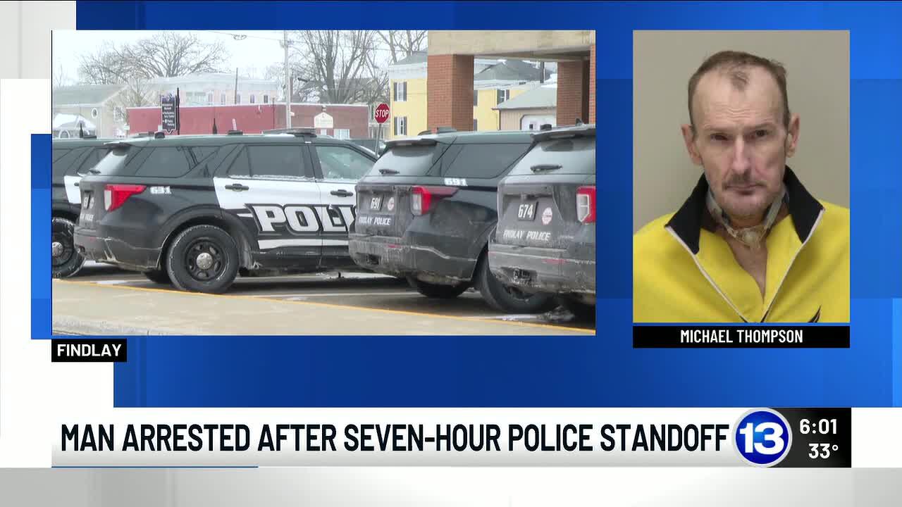 Findlay man arrested after 7-hour standoff with police following ...