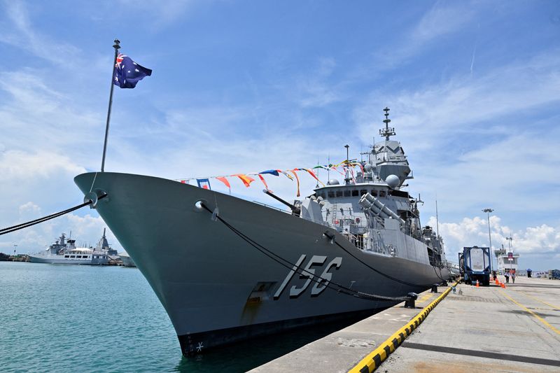 Australian warship transits Taiwan Strait, tracked by China