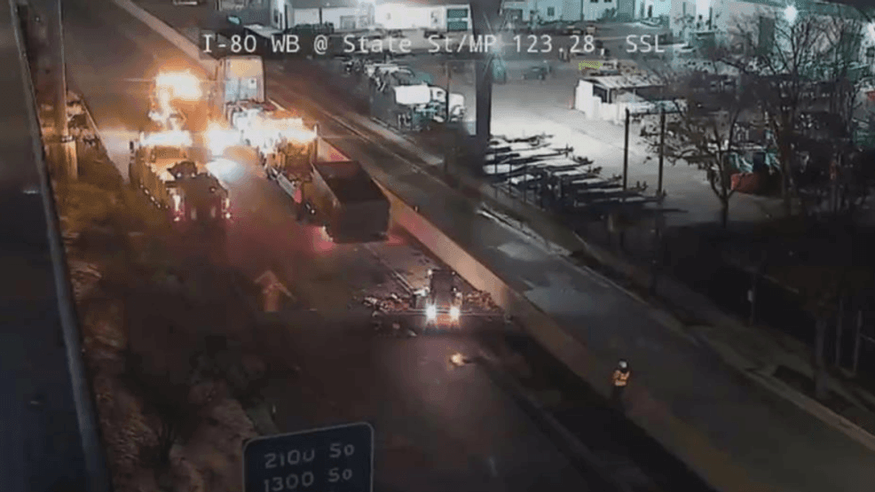 No injuries after semi-trailer fire on State Street on-ramp