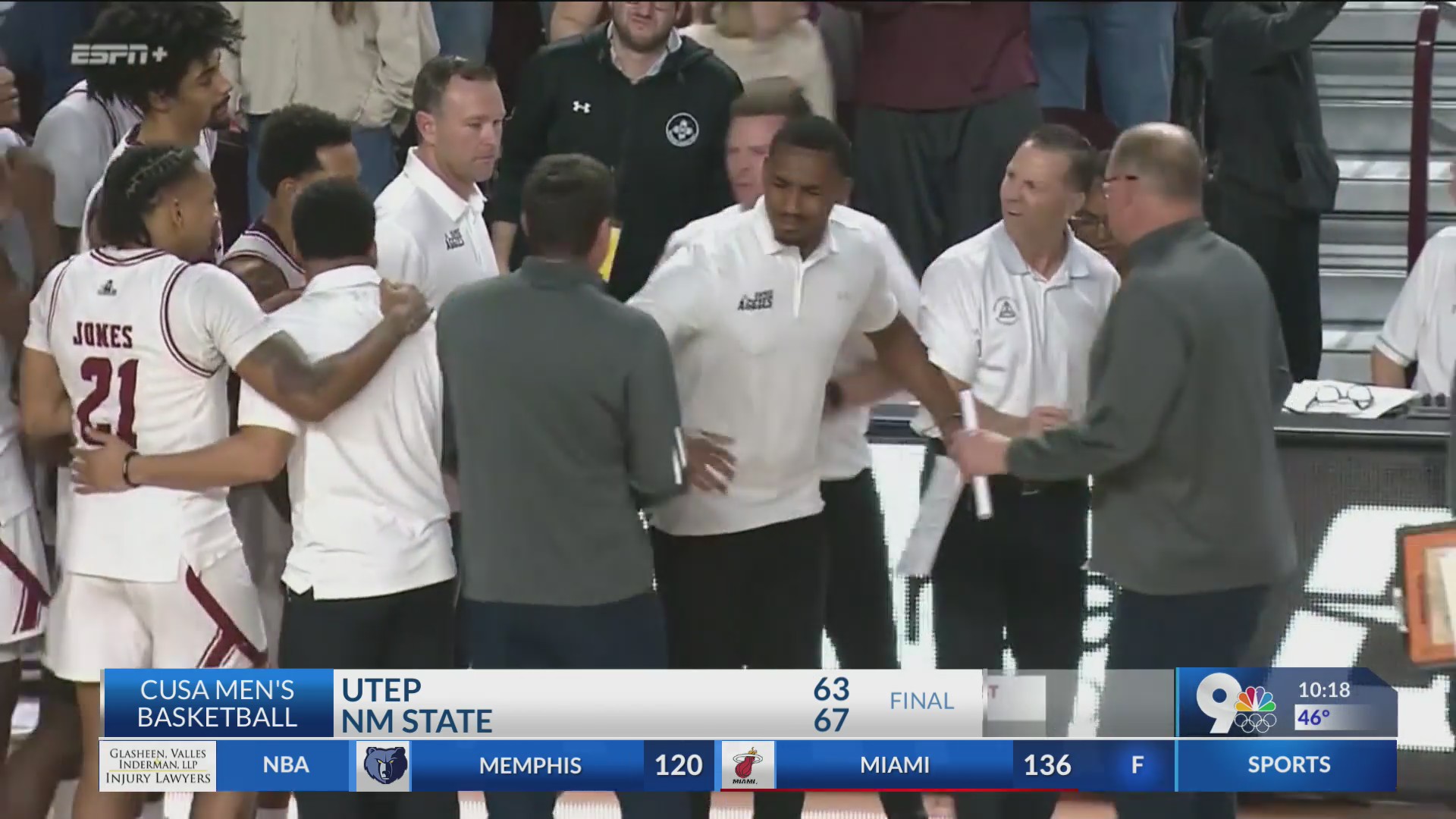 NMSU men beat UTEP in tense rivalry game